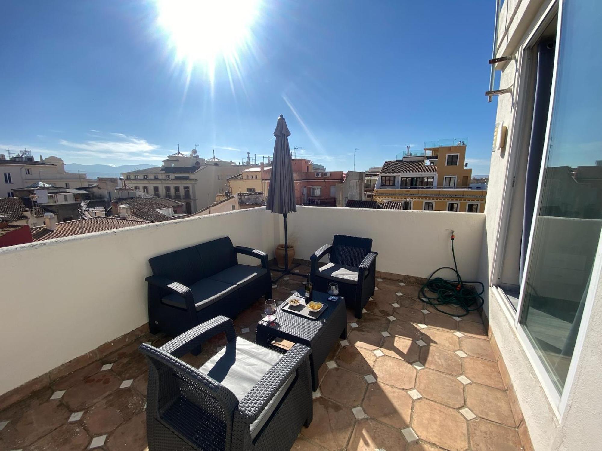 Atico Con Vistas En Granada Centro Leilighet Eksteriør bilde