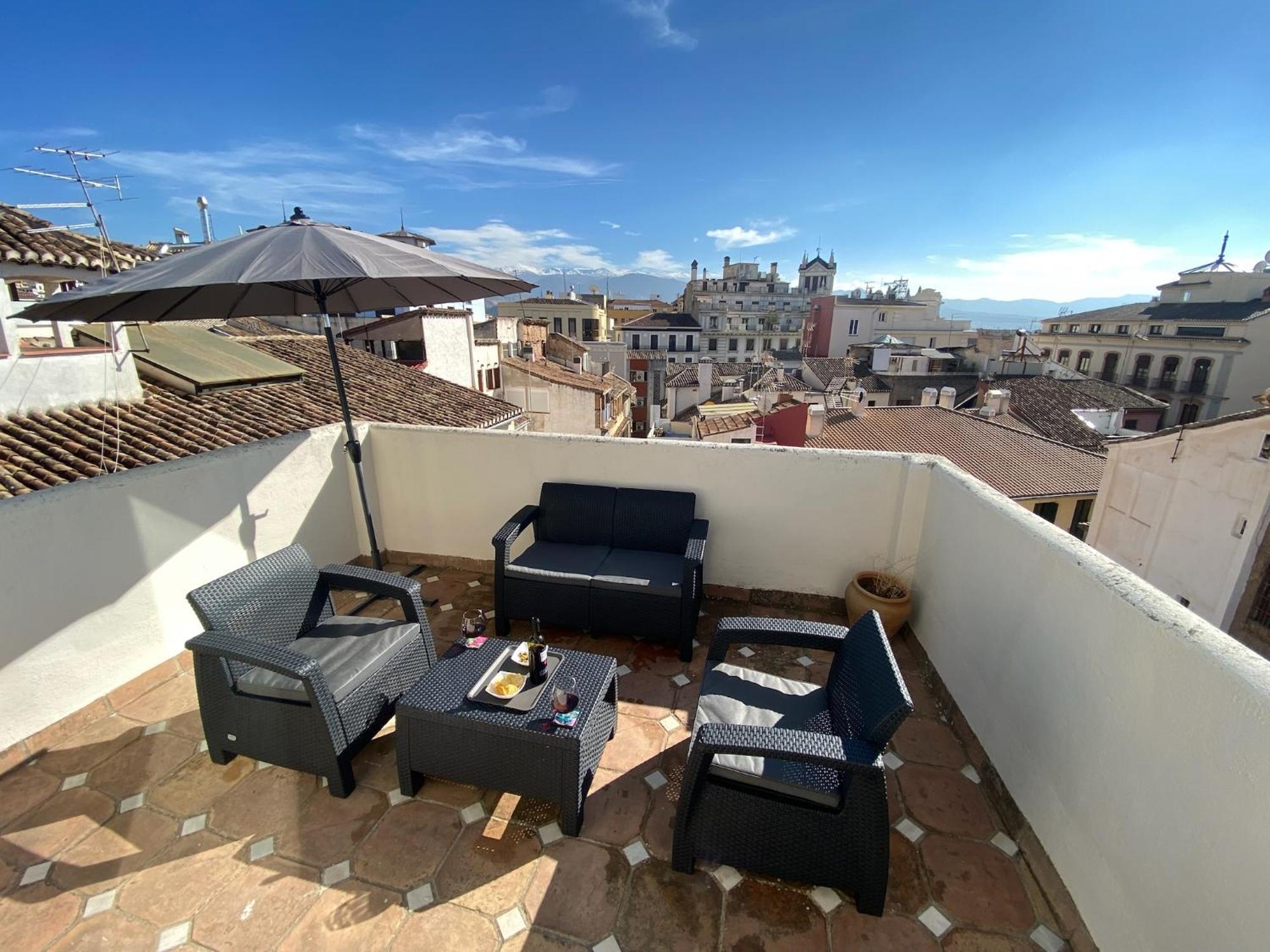 Atico Con Vistas En Granada Centro Leilighet Eksteriør bilde